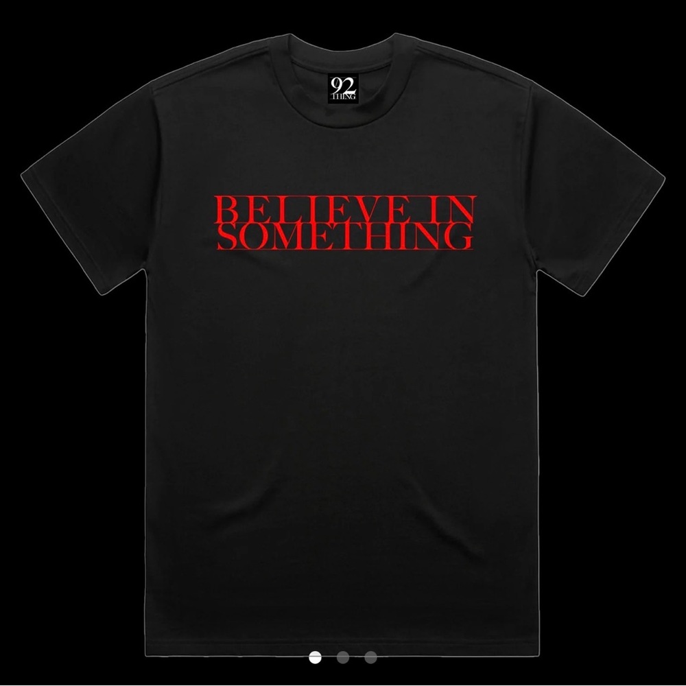 92 Thing Believe In Something Black Tee M